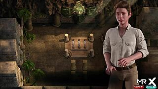 Emily's naked profile in Treasure of Nadia episode 3 scene 65