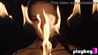 teen elilith noir feels exposed naked in the dark