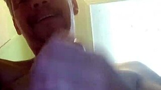 A gay guy masturbates alone.