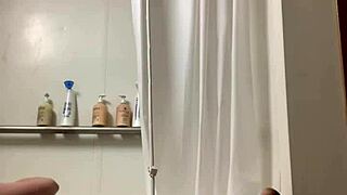 trans lady prepares with enema for fun 😏