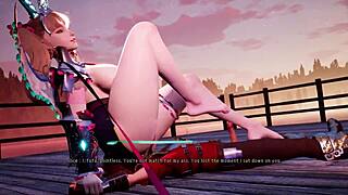 princess knight gets big tits and ass in hentai