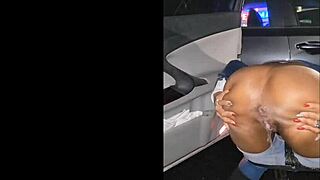 Nearly busted peeing in public by security guards. What a close call!