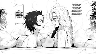 蜜璃和炭治郎动漫冒险😊