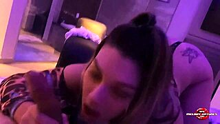 hot blonde SHOWS lingerie, BIG ASS, PINK PUSSY, COMES 4 TIMES, GETS MILK IN FACE