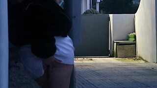 Hidden Spying My Slut Neighbor Touching Herself On Public