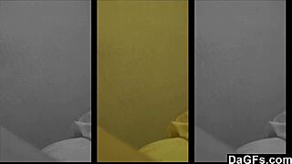 Beautiful Petite Brunette Enjoys Alone Time With Camera