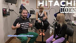 Channy Crossfire在幕后采访中大声呻吟