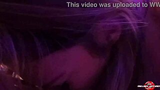 hot blonde SHOWS lingerie, BIG ASS, PINK PUSSY, COMES 4 TIMES, GETS MILK IN FACE