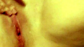 Wife spreads legs in heels while fingering pussy with dildo and masturbating intensely