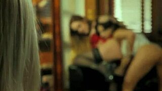 the babe worships feet while getting her ass fingered