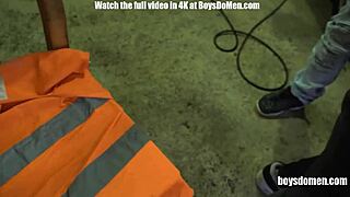 senior man gets intensely gangbanged by a group of hot twinks in hardcore action