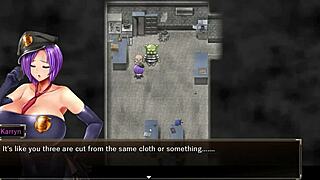 Karryn's Rough Threesome With Slime Monster And Thug