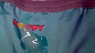 Watch Me Cum On My Friend's Favorite Blue Panties!