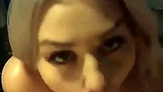 Blonde Gives Awesome Blowjob With Huge Cumshot