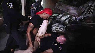 naked gay cop fucks the homie the easy way in this intense scene