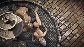 Riven x Ciri wet lesbian full video