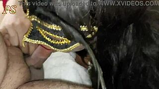 Deepthroat action in Hindi audio with Indian teen lover