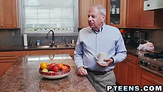 horny old bastard uses firm veteran penis on petite teen 18+ pussy
