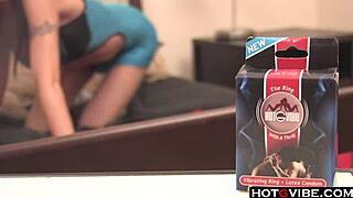 Slim brunette warms her pussy with toys