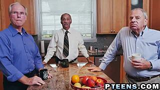 horny old bastard uses firm veteran penis on petite teen 18+ pussy