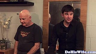 cuckolding wife gets fucked and jizzed in mouth