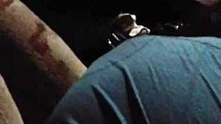 Big Chick Gets Piped In Garage