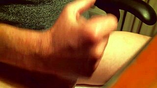 Mature woman masturbates intensely, leading to a massive cumshot explosion!