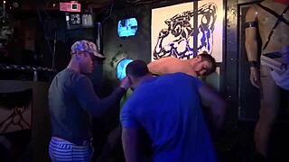 I joined the bareback orgy in the night club with dancing