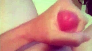 Mature woman masturbates intensely, leading to a massive cumshot explosion!