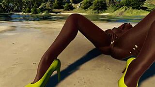 Alina squirts wildly outdoors!