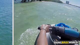 Brazilian Babe Alina Belle Deserted Island Fuck