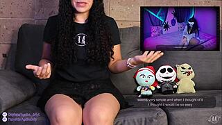 reacting to erotic ghost halloween special with mexican petite squirting masturbation