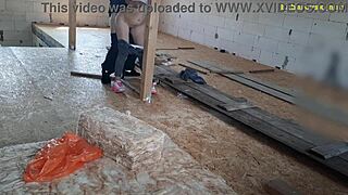 hot wife pays builder with sex 💦