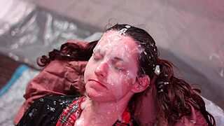 this homemade fake bukkake 8 features blowbang and multiple facials