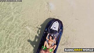 Brazilian Babe Alina Belle Deserted Island Fuck