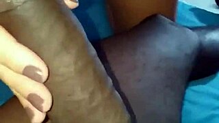 Married woman released by husband sucks and jerks for Kingblack