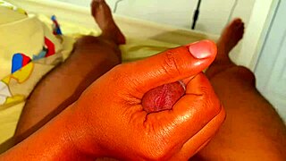 Ebony Dominican enjoys intense blowjob on cock