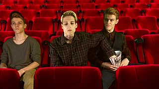 Ever tried a wild 3some in a cinema hall with two tops?