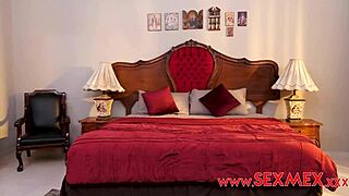 Katrina Moreno in lingerie gives a sexy blowjob, showing off her big tits and ass while having sex.