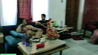 My hot Indian bhabhi got wild birthday sex with teen lover