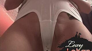 Lexy Lohan, Wow, Showing Cameltoe And Giving Blowjob Like A Slut!