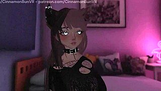 Shy Girl Explores Pussy With New Dildo From Mail In Vrchat