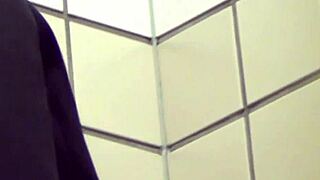 Asian teen 18+ masturbates in public panties