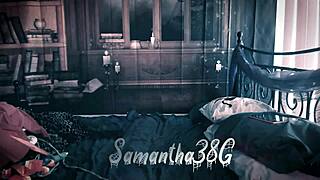 A sexy witch with huge tits enchants you