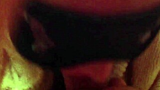 Starting the day with a masked blowjob breakfast