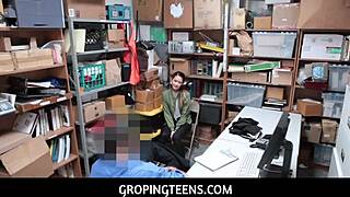 Slutty teen caught banging in shop on cam