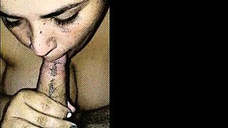 Homemade anniversary blowjob turns into a big ass fucking with monster cock.