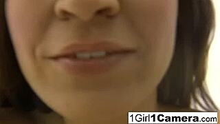 Sexy Ann Marie Rios Teases Her Pussy in Intimate Close-Up Solo Play