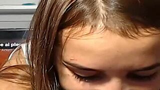 Intense webcam show by 19-year-old teen