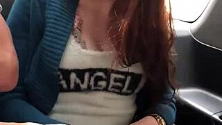 Anna de Ville enjoys anal sex in car with big dick doggystyle